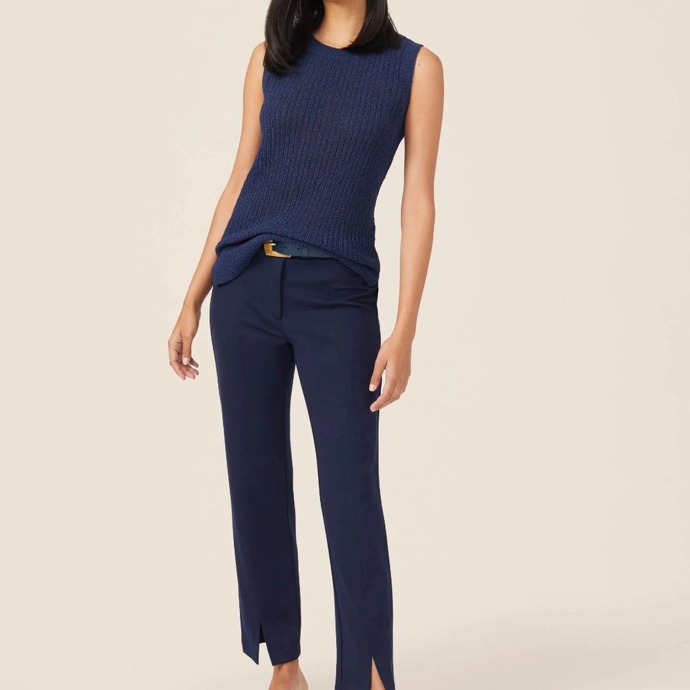 J. MCLAUGHLIN - DEANNE PANTS - SIZE 10 - WINTER NAVY DRESS TROUSERS - NWT